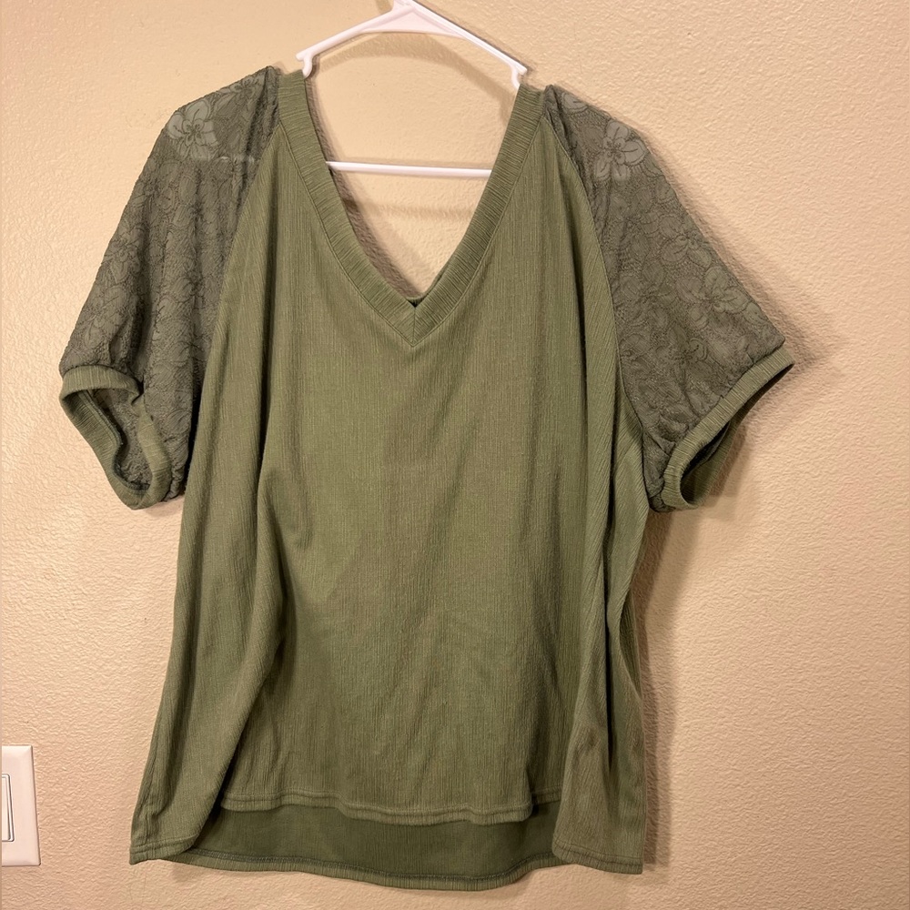 Olive Green Blouse - Size 3XL